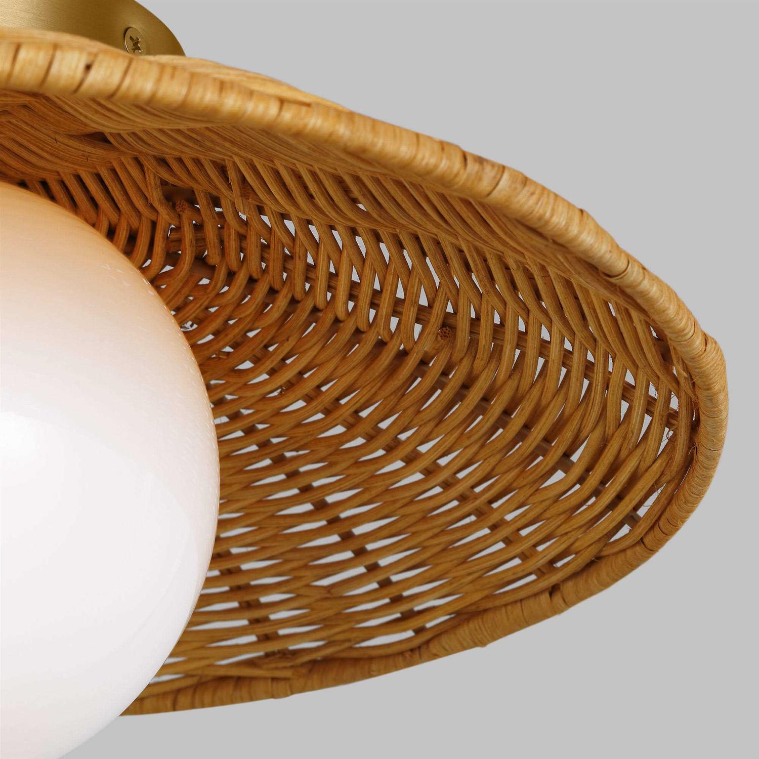 Visual Comfort Studio Mari Flush Mount Wall Light KSF1091BBS