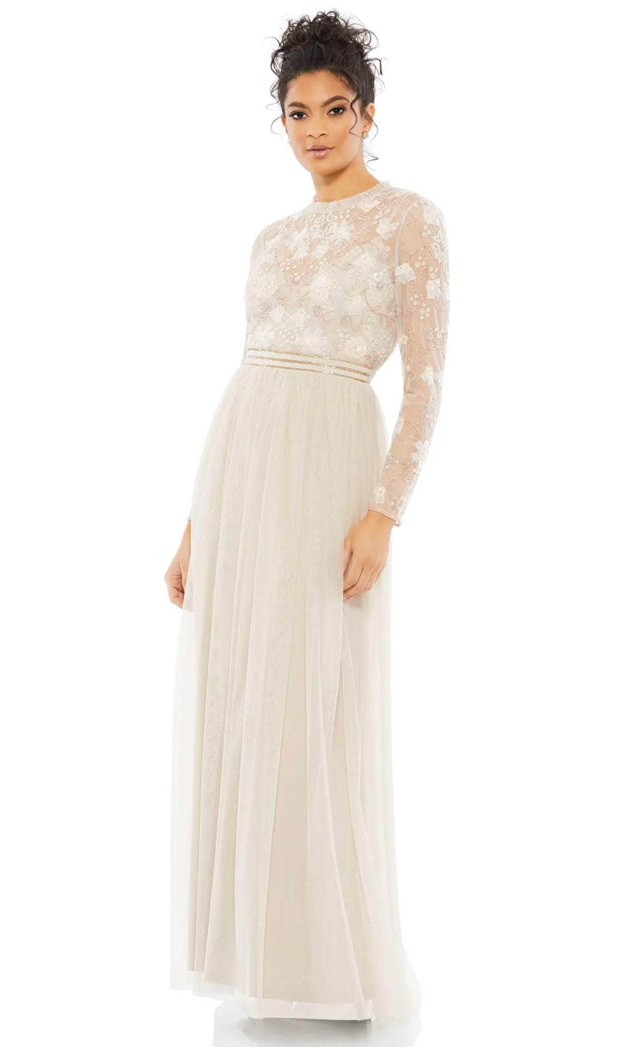 Modest Flowy A-line Heavenly Gown