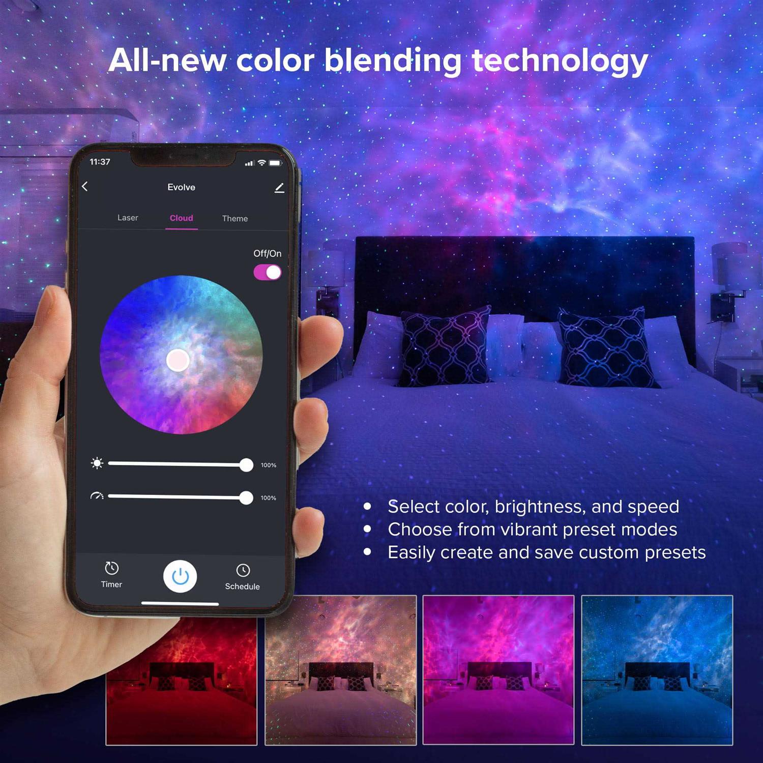 BlissLights Sky Lite Evolve LED Galaxy Projector