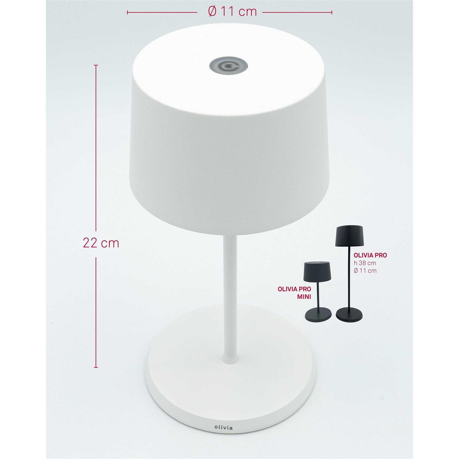 Zafferano Olivia pro Mini Rechargeable led table lamp
