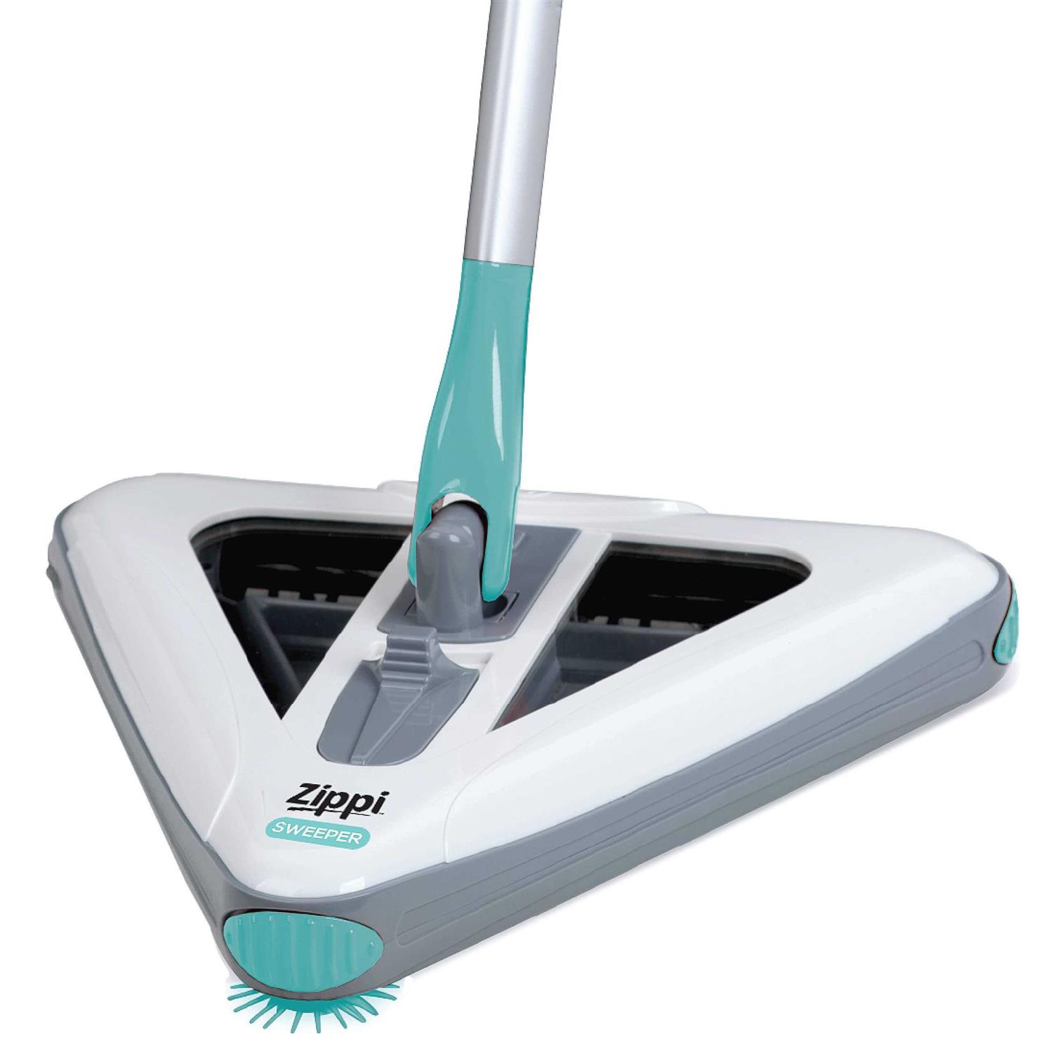 Zippi Sweeper Powerful and Lightweight Sweeper, Perfect For Carpet Hardwood and Tile