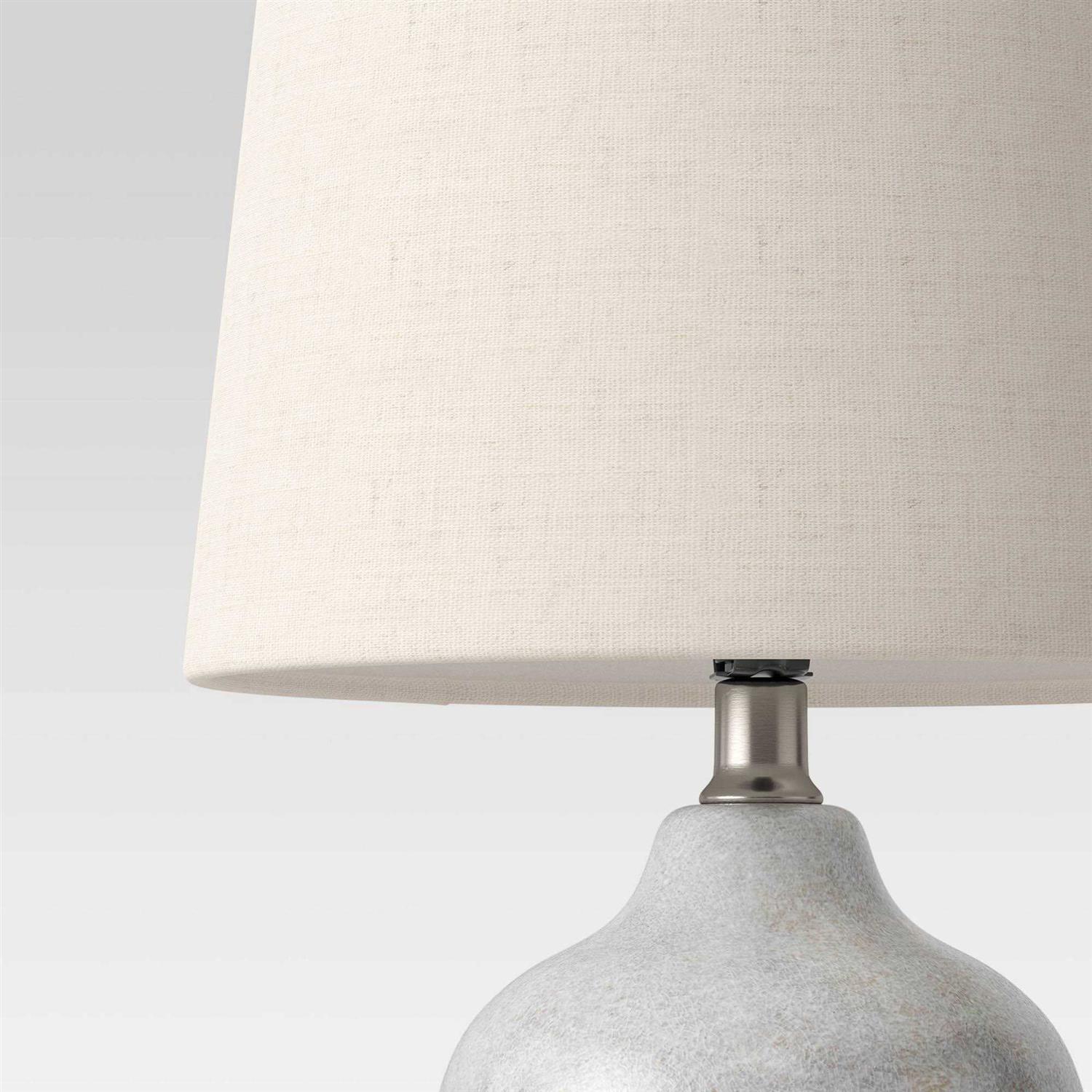 Threshold Assembled Ceramic Table Lamp Gray