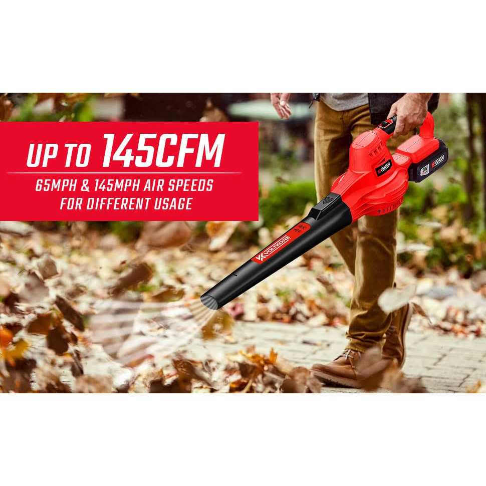 Cordless Leaf Blower 20V Battery Powered Leaf Blower
