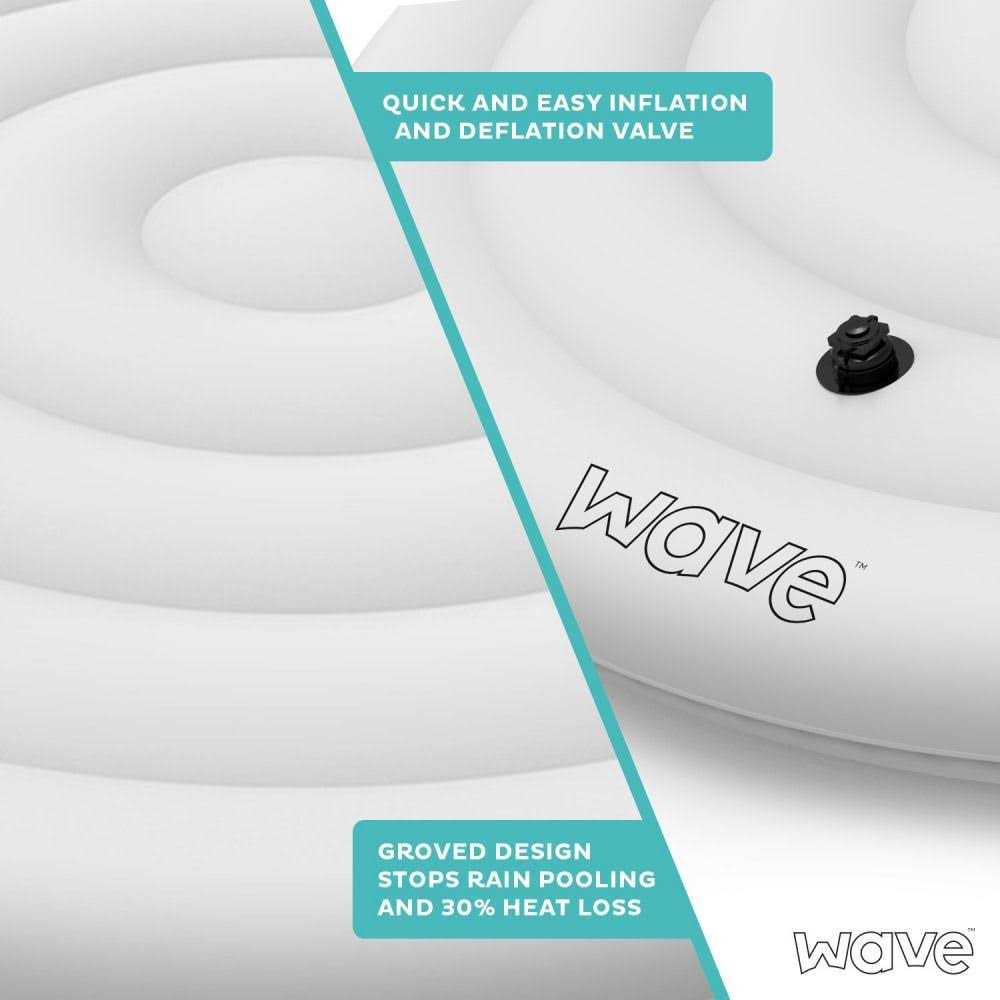 Wave Spa Round Person Protective Thermal Efficient Iatable Cover