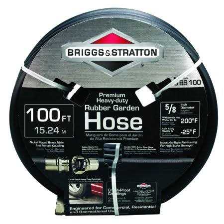 Briggs & Stratton 8BS100 100′ Premium Rubber Hose