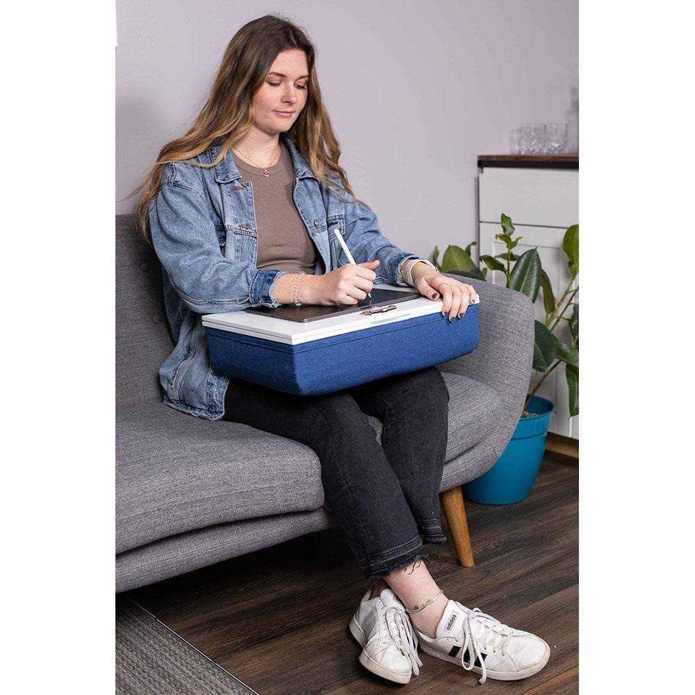 BIRDROCK HOME Lap Desk with Storage and Cushion