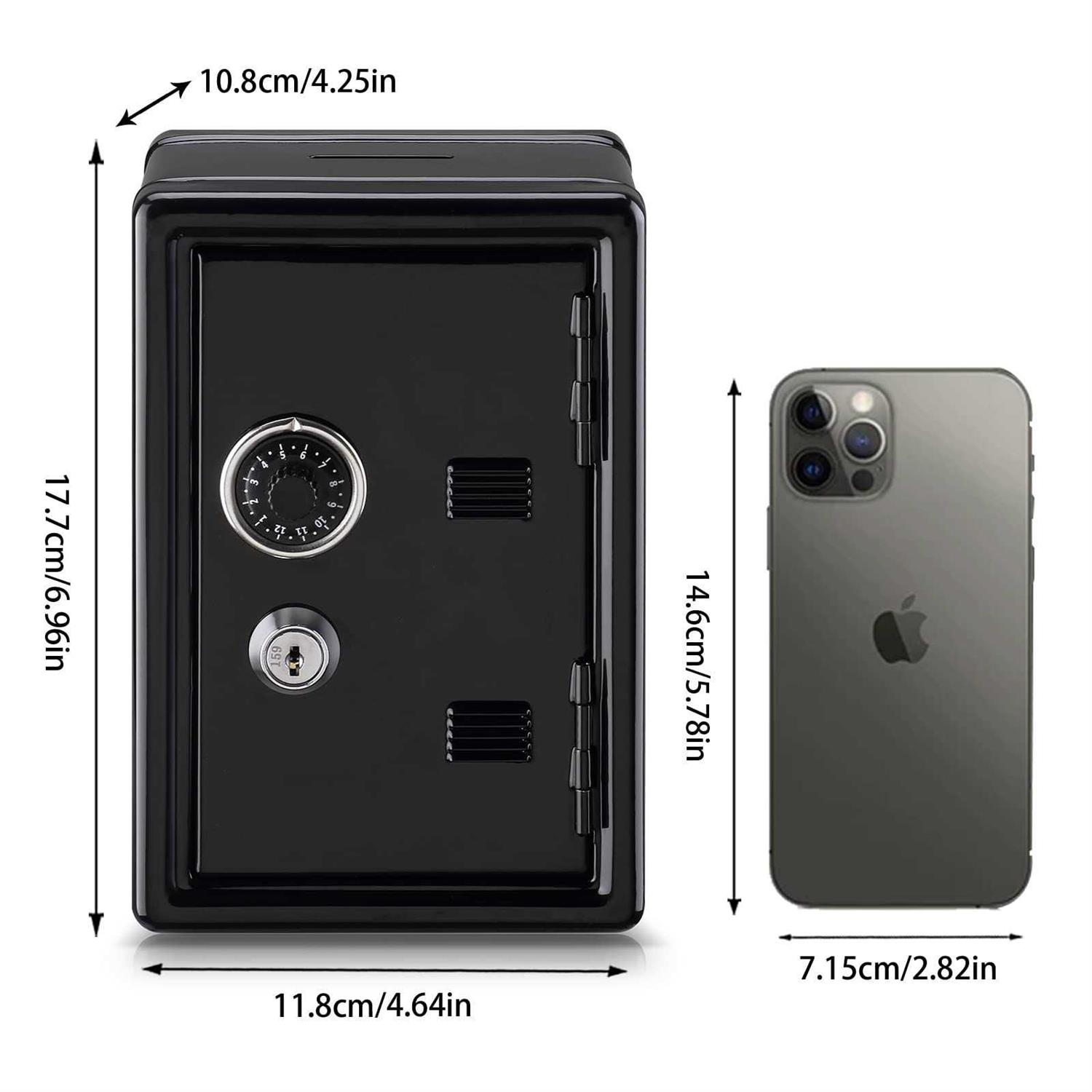 Younion Money Safe and Cash Lock Box, Mini Size Security Safe Box for Money Jewelry and valuables