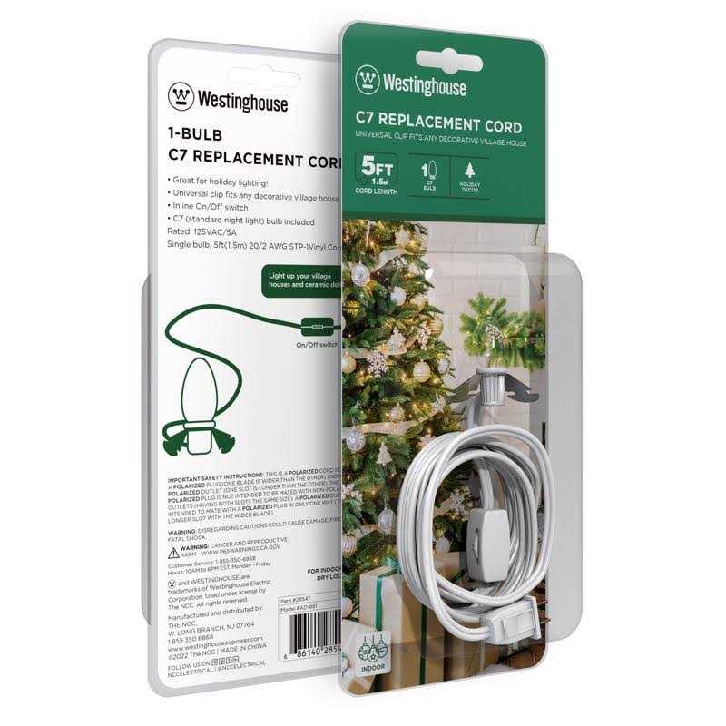 Westinghouse 28547 1-Bulb C7 Replacement Cord