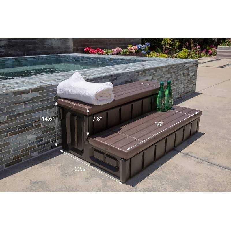 XtremepowerUS Universal Spa and Hot Tub Resin with Storage