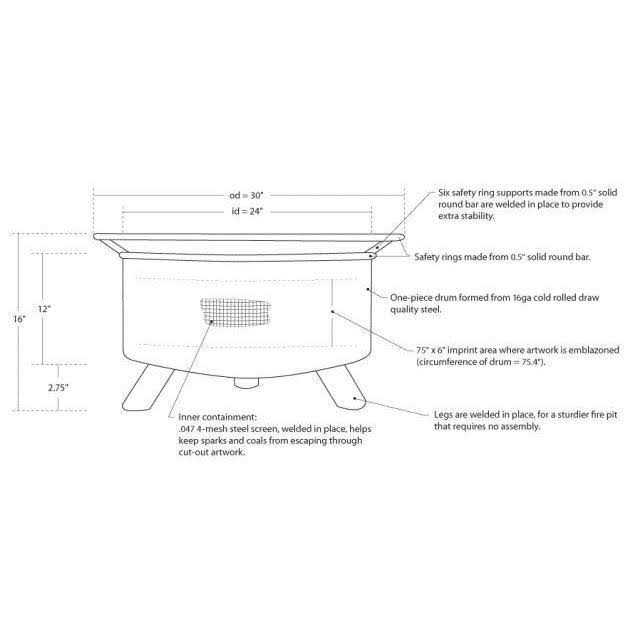 Patina Products LSU Fire Pit