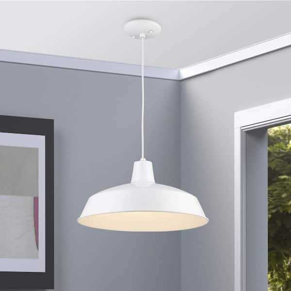 Trans Globe Lighting 1100 WH 1 Light Pendant