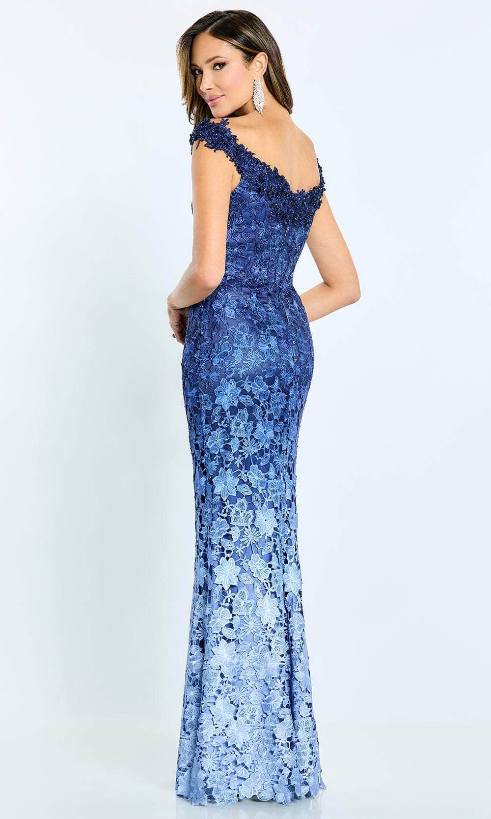 Off Shoulder Applique Long Dress