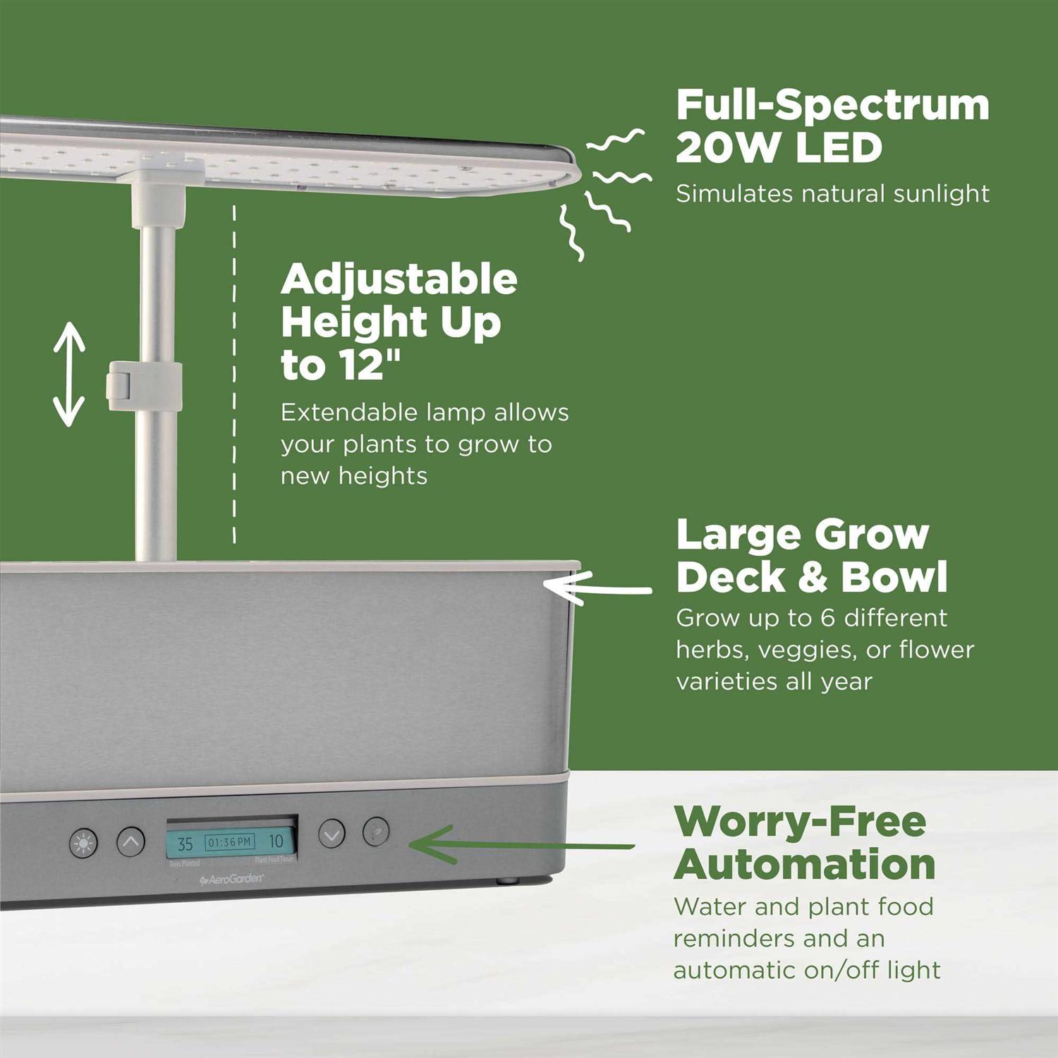 AeroGarden Harvest Elite Slim
