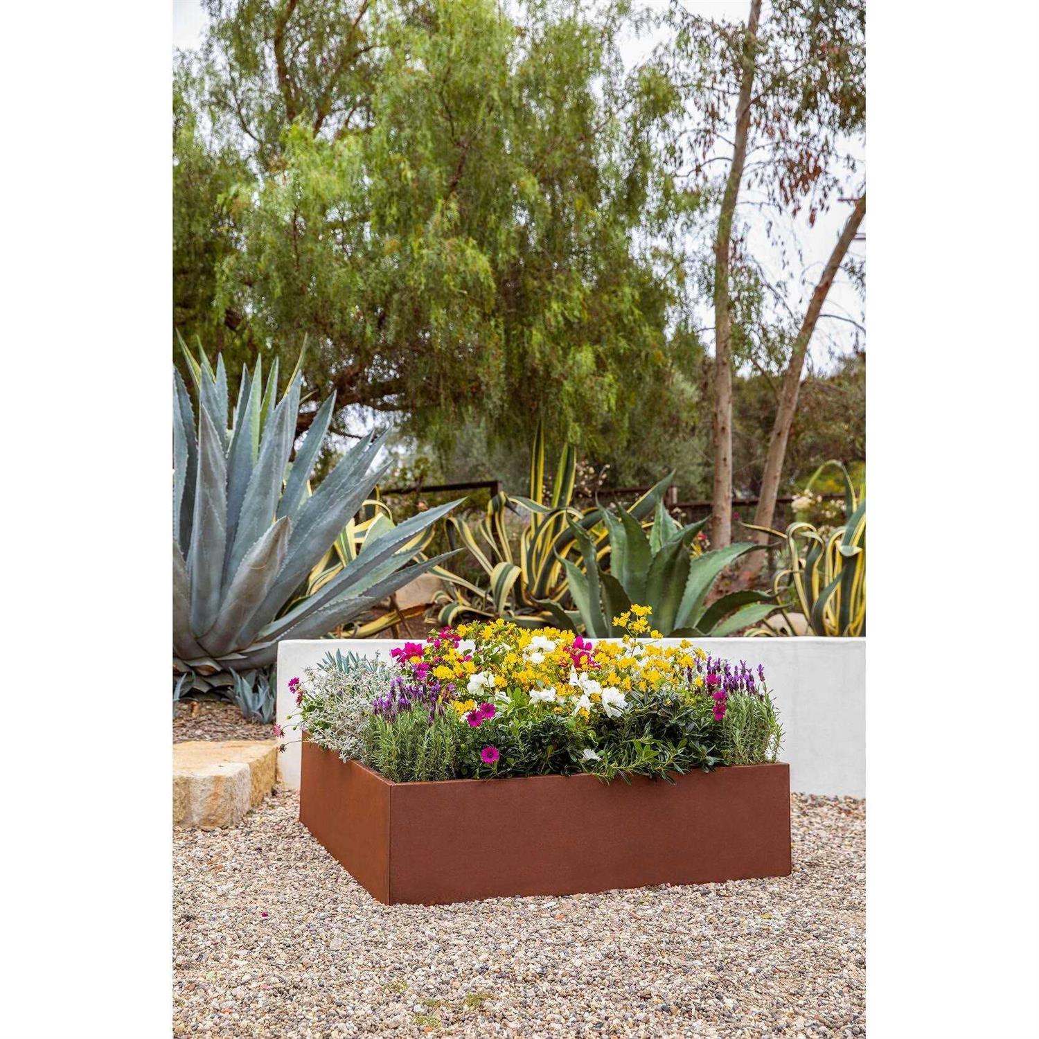 Veradek 4 ft Corten Steel Garden Bed