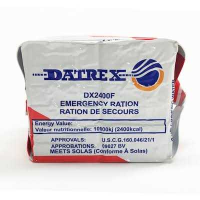 Datrex Emergency Survival 2400 Calorie Food Ration Bars