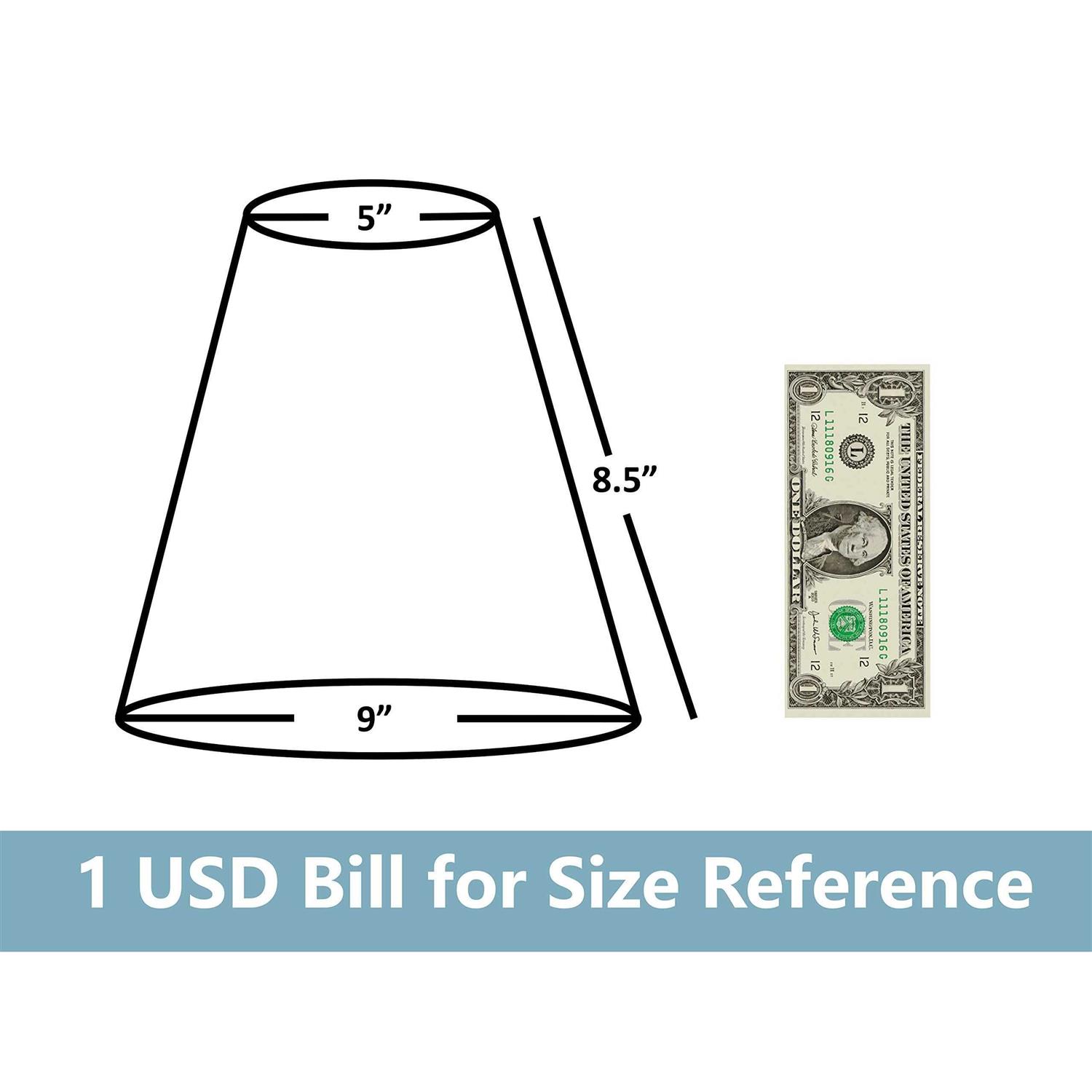 Urbanest Hardback Empire Lamp Shade 5-inch by 9-inch by 8.5-inch