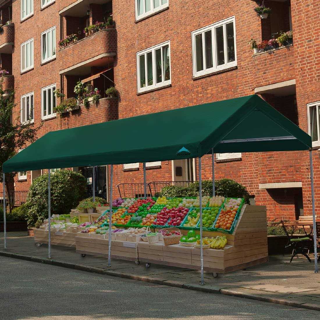 Advance Outdoor 10′ x 20′ Heavy Duty Carport Car Canopy Garage Boat Shelter Party Tent