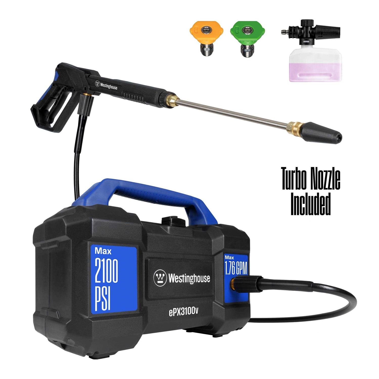 Westinghouse ePX3100v 2100 PSI 1.76 GPM Electric Pressure Washer