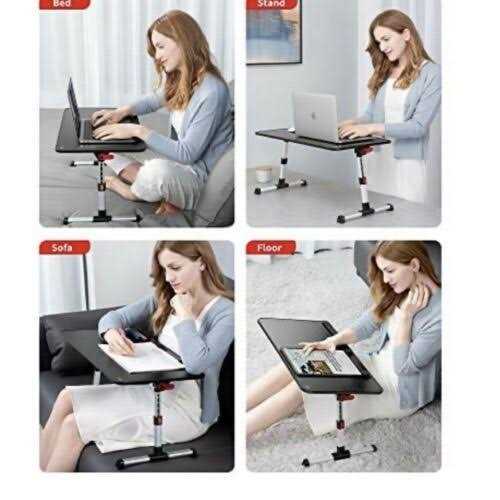 Saiji Laptop Bed Tray Desk Adjustable Laptop Stand for Bed