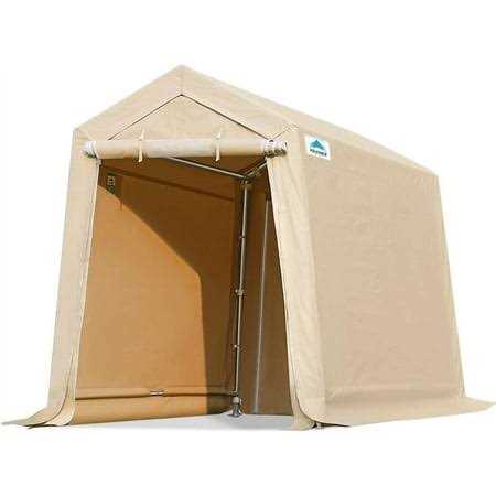 Advance Outdoor Carport Outdoor Storage Shelter Shed with 2 Detachable Roll-up Doors & 2 Vents
