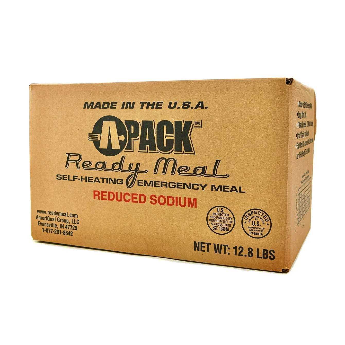 A-pack Reduced Sodium Self-Heating Emergency Meal