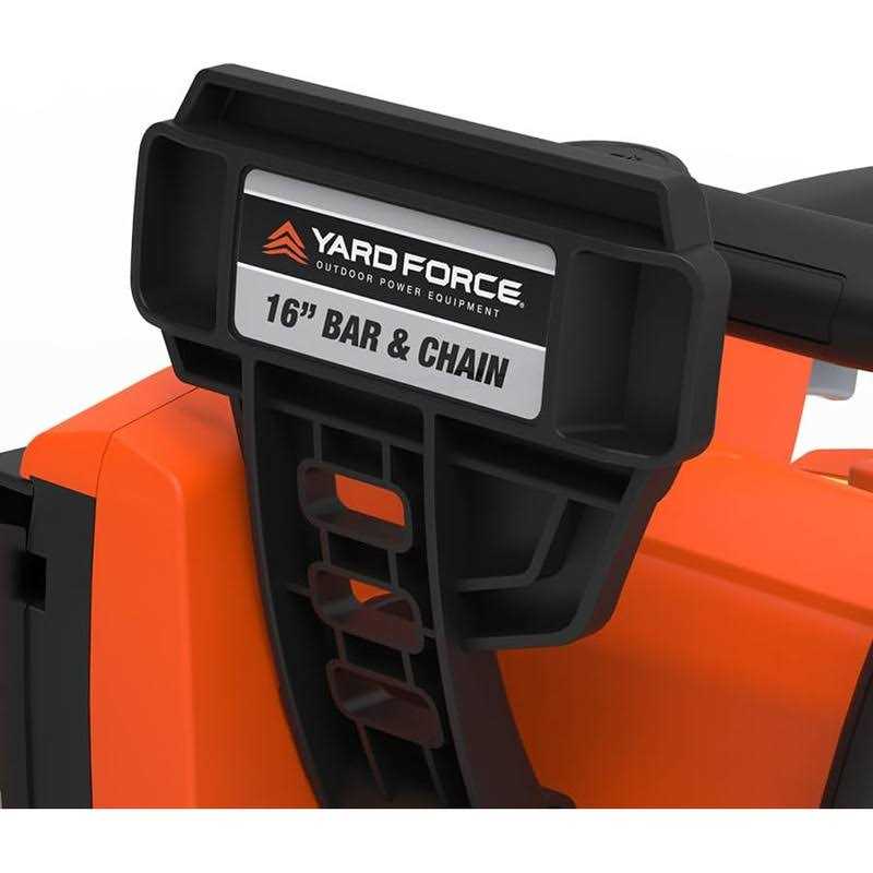 Yard Force 16 in. 15 Amp High-Performance Electric Chainsaw with Auto Chain Tensioner with Bonus PPE Kit