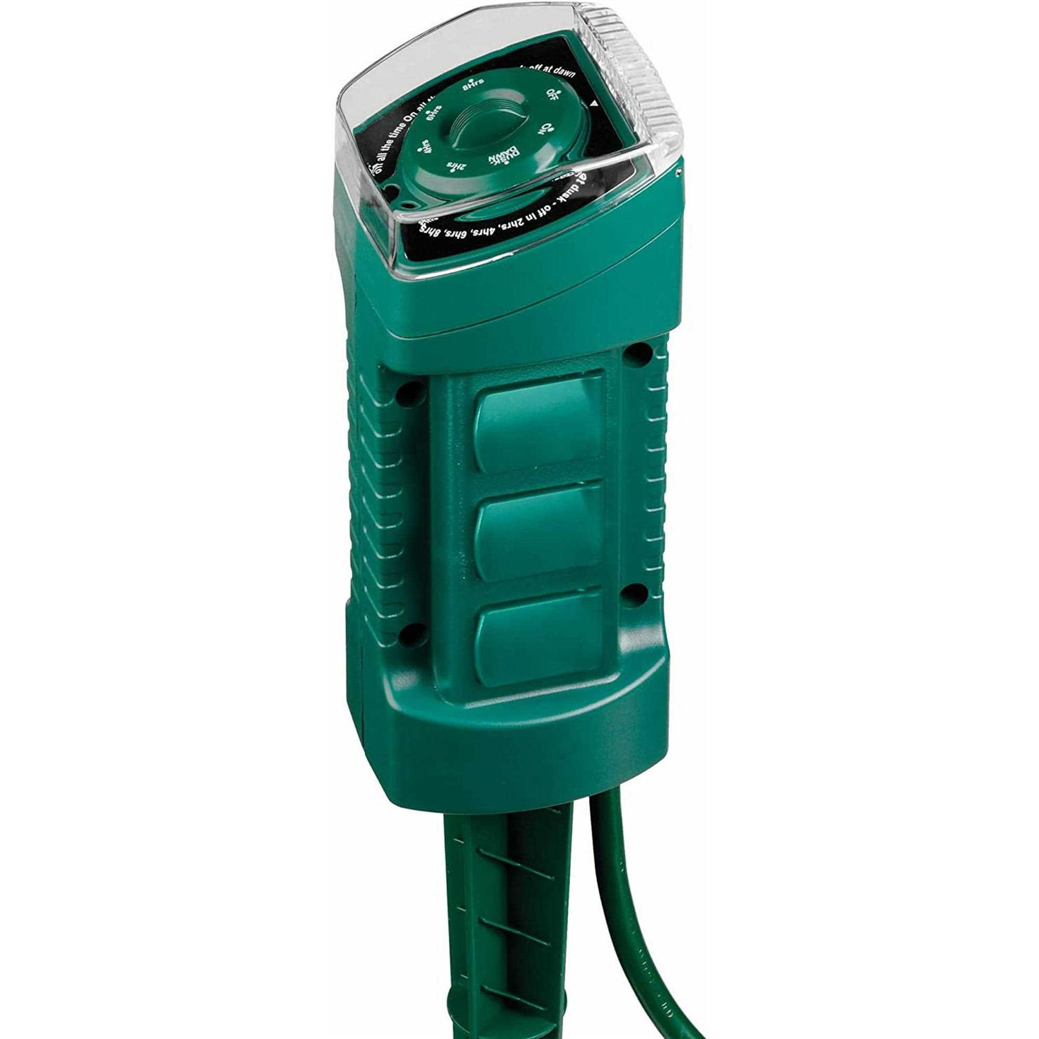 Sylvania 6-Outlet Power Stake with Timer