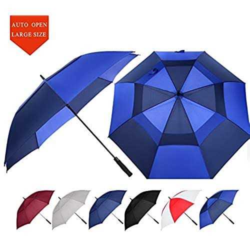 Baraida Golf Umbrella Large 62/68/72 Inch Extra Large Oversize Double Canopy Vented Windproof Waterproof Umbrella