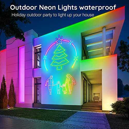 AILBTON Led Neon Rope Lights 32.8ft,Control with App/Remote,Flexible 32.8ft