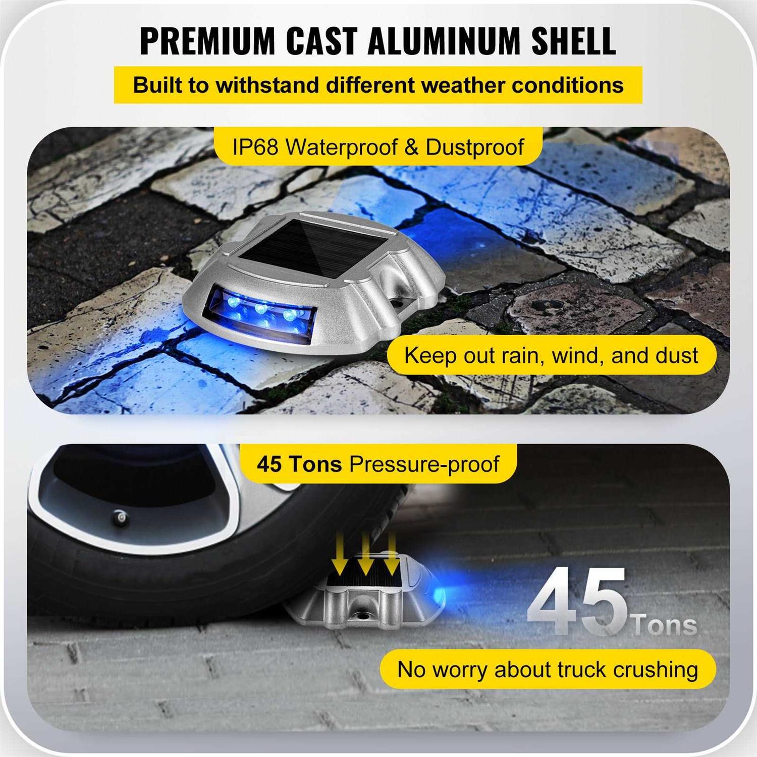 VEVOR Driveway Lights Solar Dock Lights