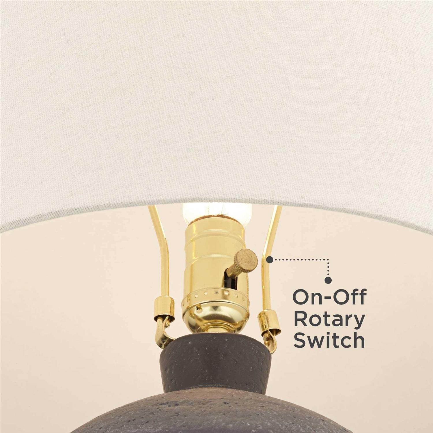 360 Lighting Kyle 24 inch High Farmhouse Rustic Modern Table Lamp