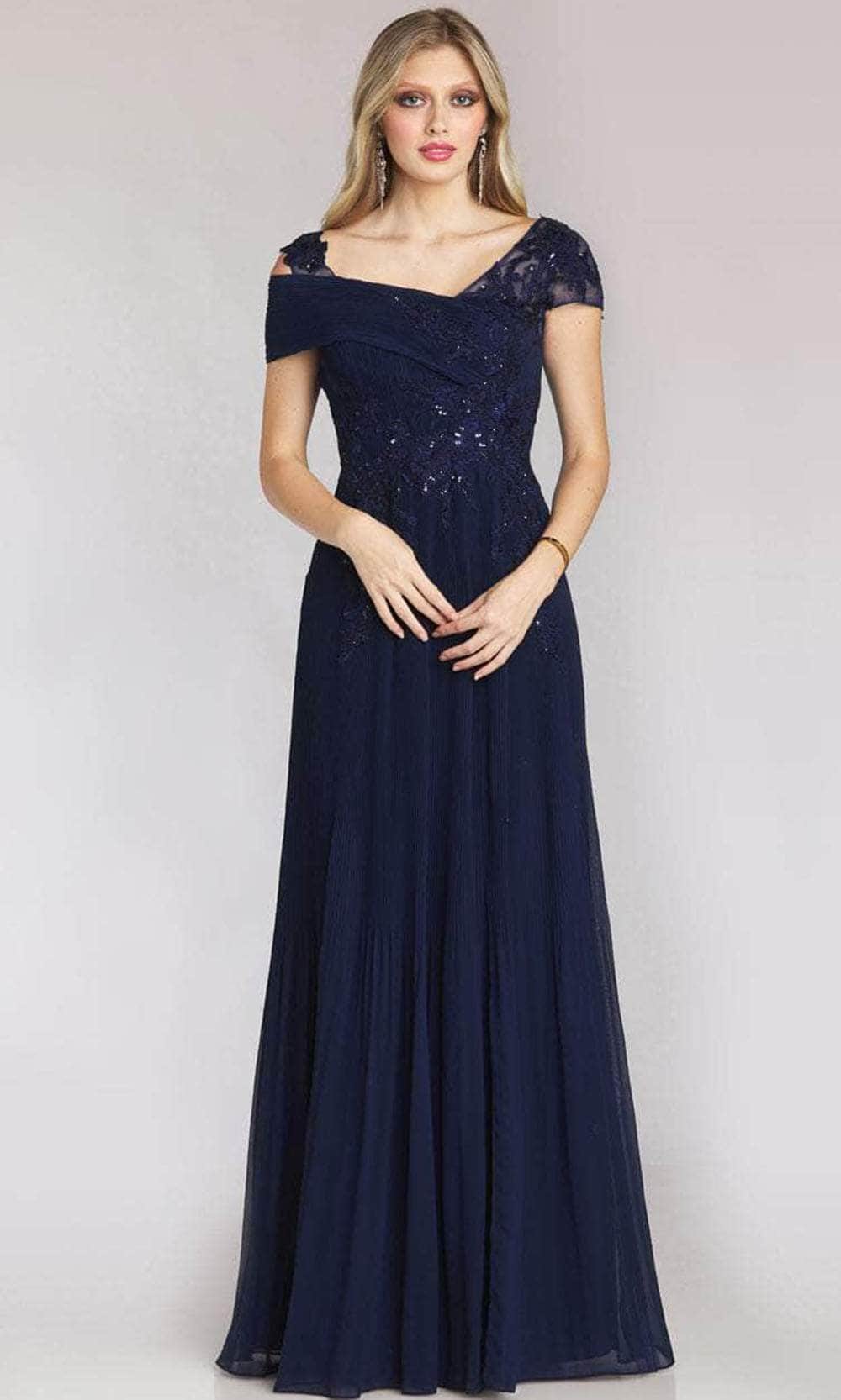 Refined Cap Sleeved Evening Dress