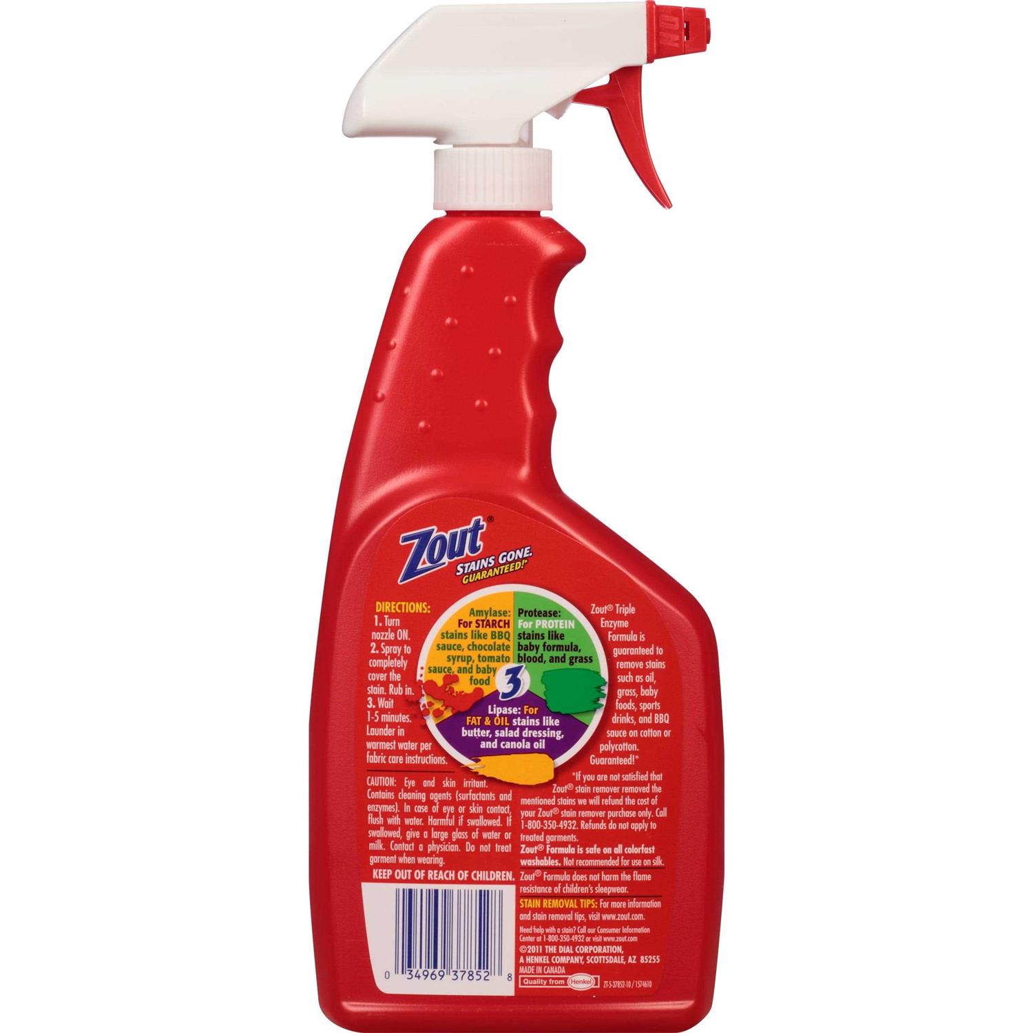 Zout Triple Enzyme Formula Laundry Stain Remover Foam