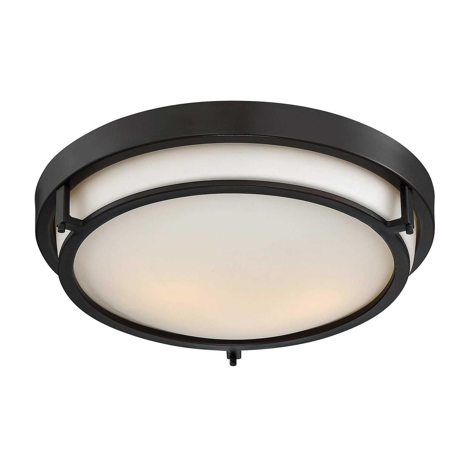 Trade Winds Lighting Slim Ceiling Light Nickel