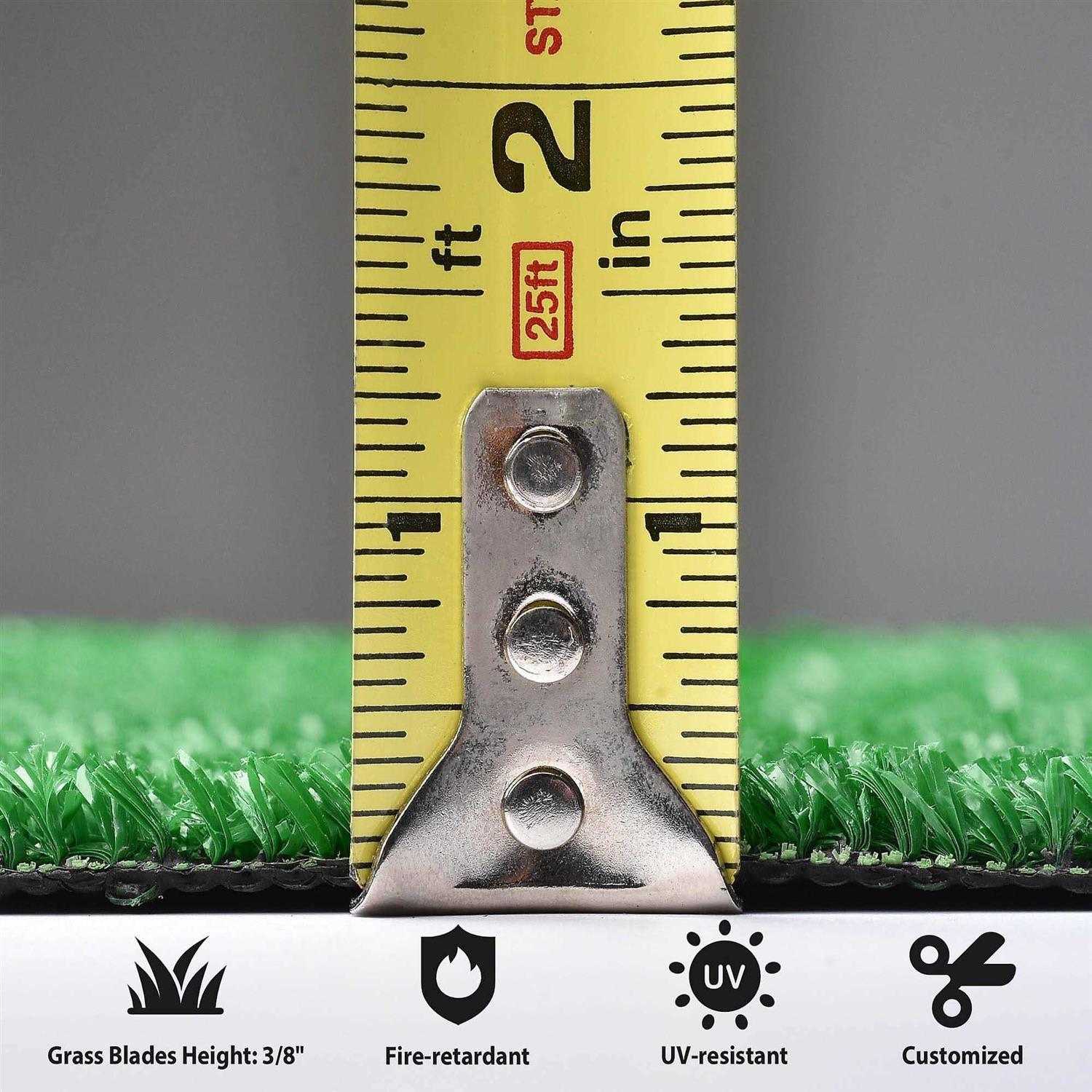 Yescom Artificial Grass Mat Fake Lawn Pet Turf Synthetic Garden Outdoor Indoor