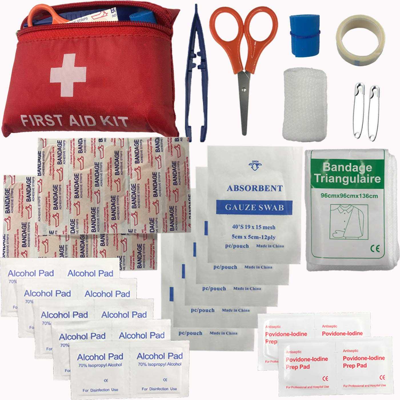 Alertoa Emergency Survival kits 65 pcs in 1 Survival Gears with First Aid Compass Knife Tactical Tools Cool Gadgets for Outdoor Camping Hiking Biking Home