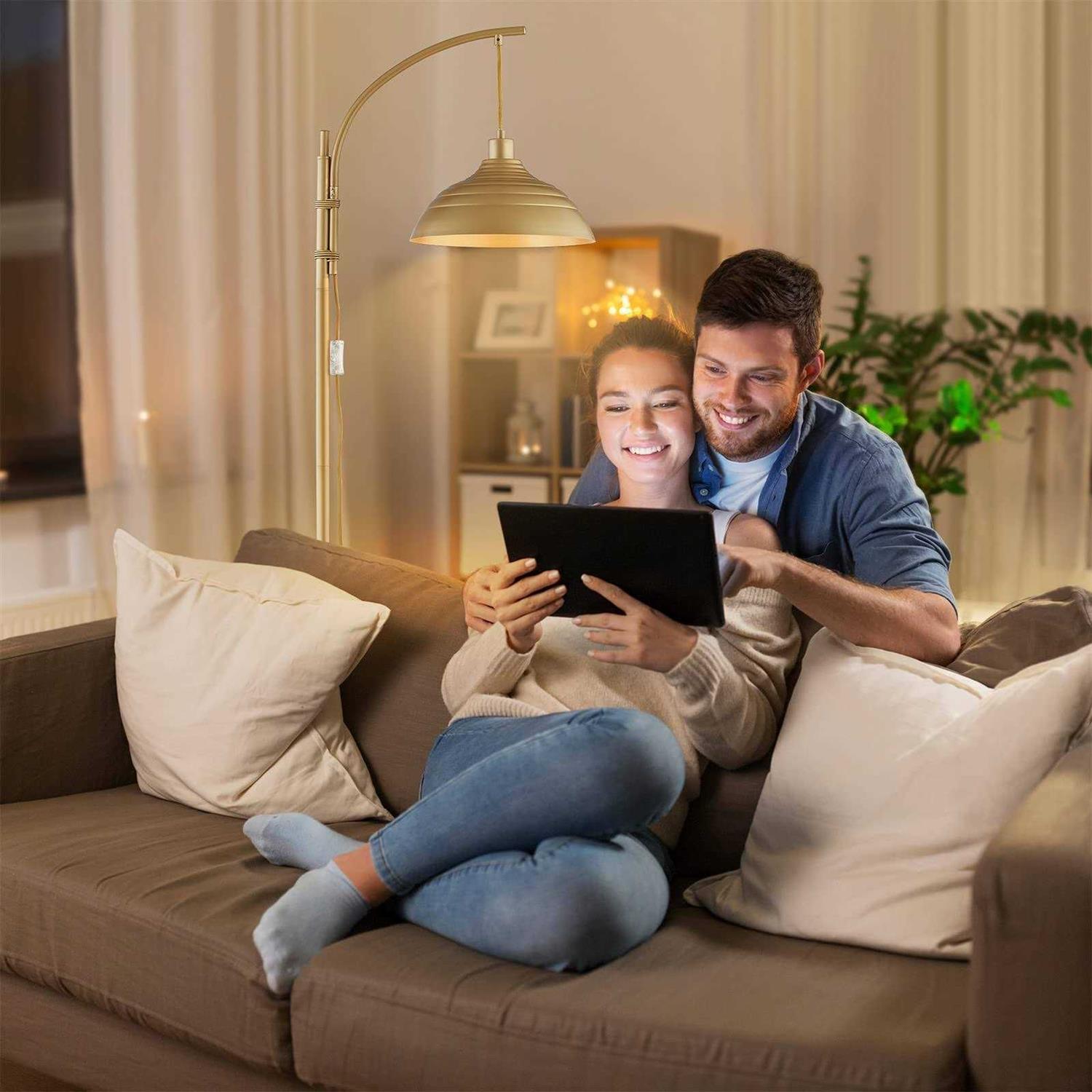 Woxxx Industrial Floor Lamp Modern Rustic Task Floor Lamp Finish