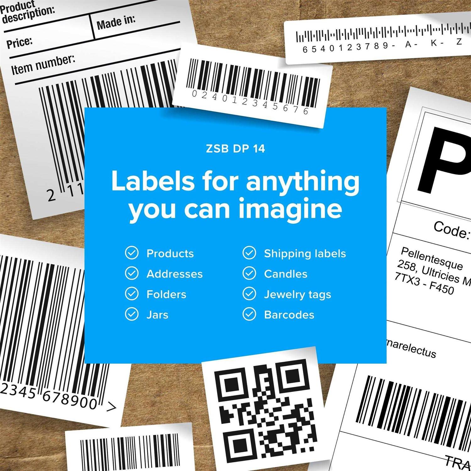 Zebra ZSB Series Thermal Label Printer Shipping Printer for Barcode Labels