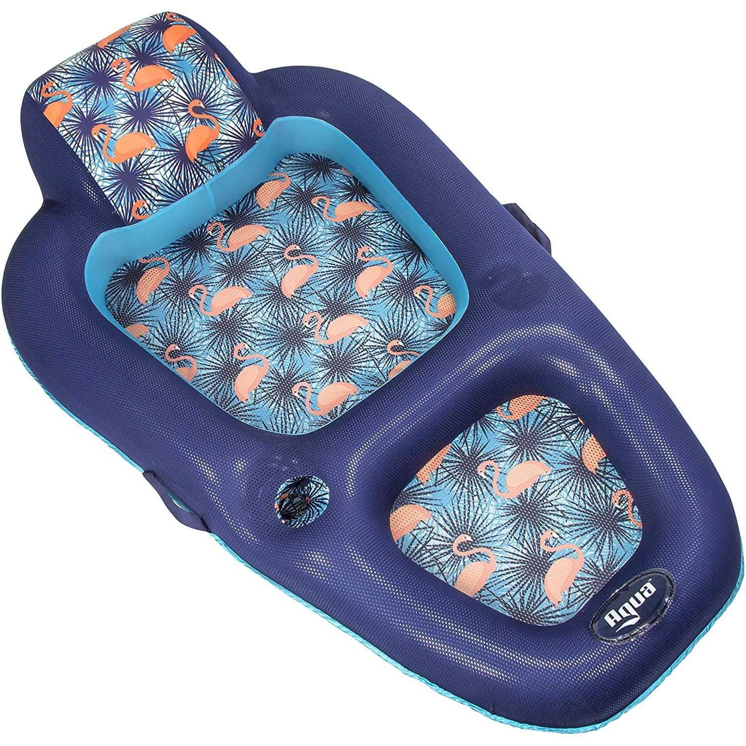 Aqua Luxury Water Lounge X-Large Iatable Pool Float with Headrest