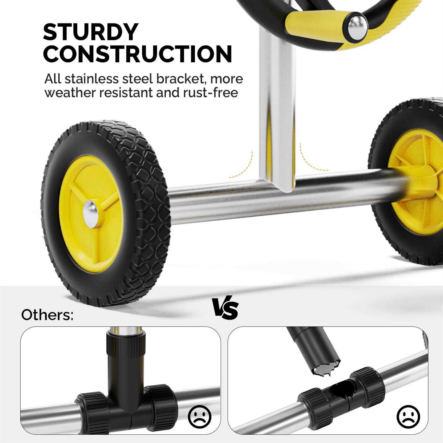 VINGLI Pool Reel Set Inground Swimming Pool Solar Cover Reel