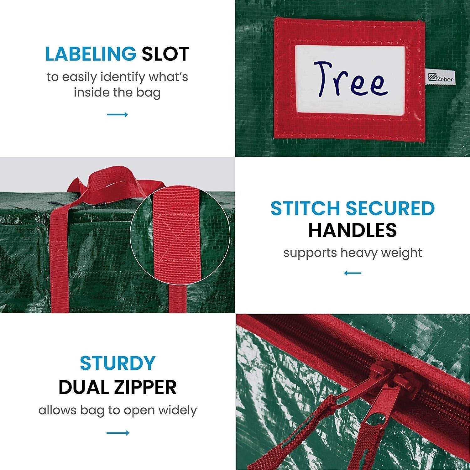 Zober Artificial Christmas Tree Storage Bag Fits Up Holiday Trees