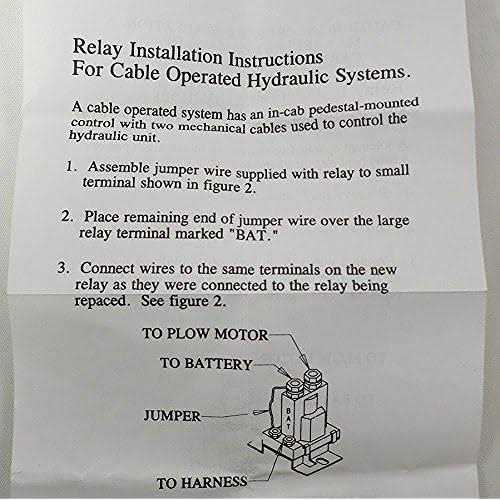 Buyers Products New Relay Solenoid for Western Fisher Meyers Snowplows 4 Post w/ Hardware