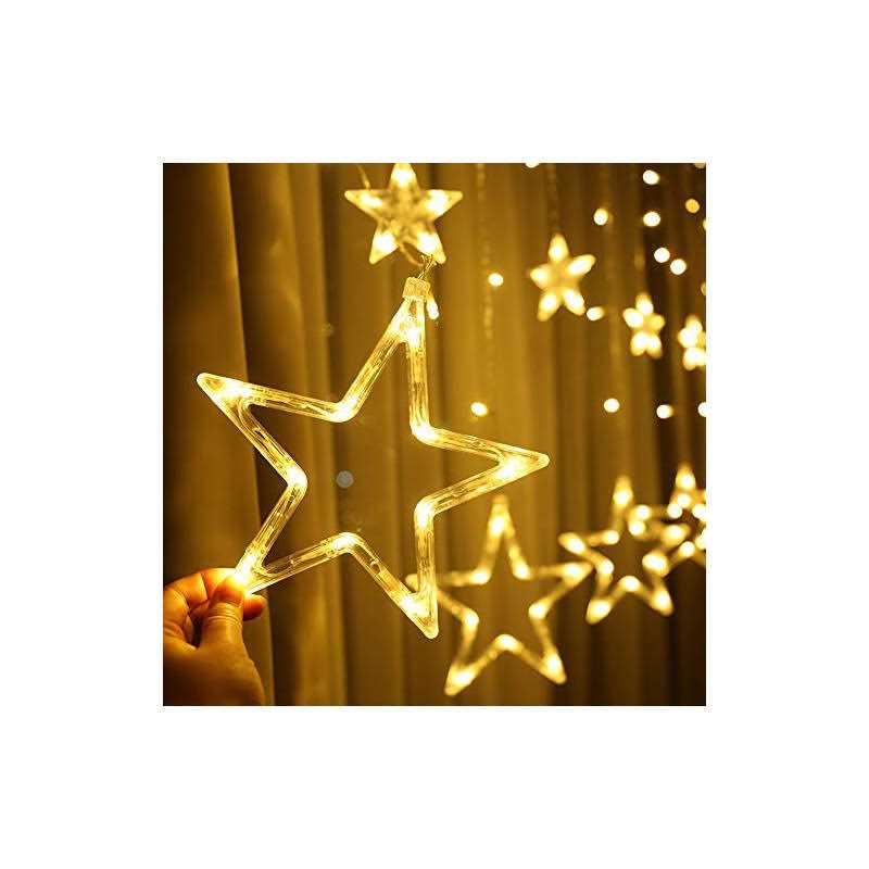 Bhclight 12 Stars 138 LED Star Lights Star String Lights for Bedroom with 8 Lighting Modes