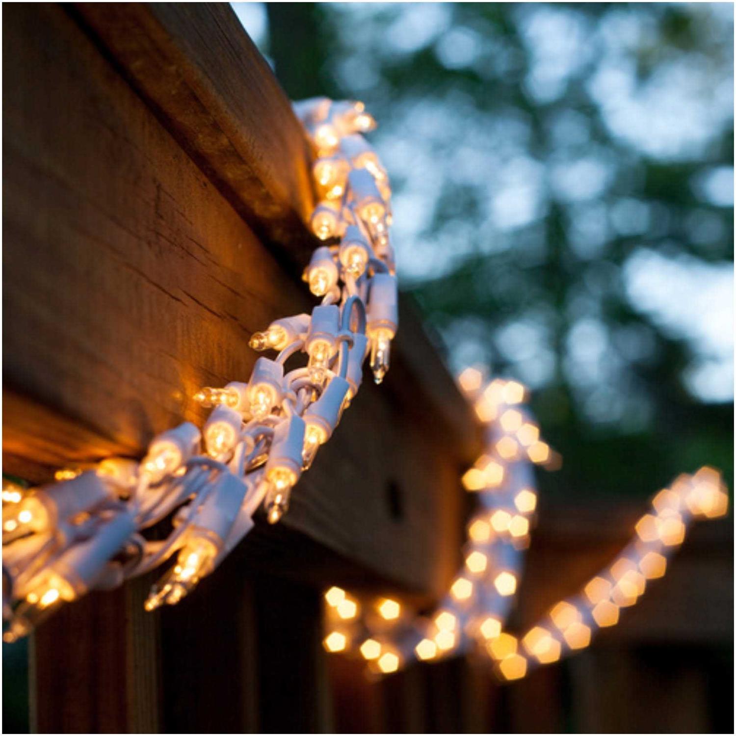 Wintergreen Lighting Clear Cluster String Lights Garland 18ft 600 Lights 17909