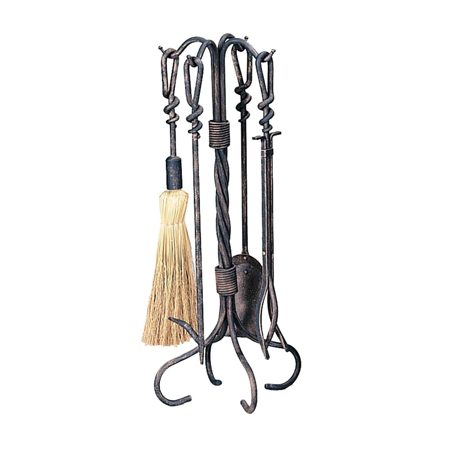 Uniflame 5 Piece Antique Rust Wrought Iron Toolset F-1695