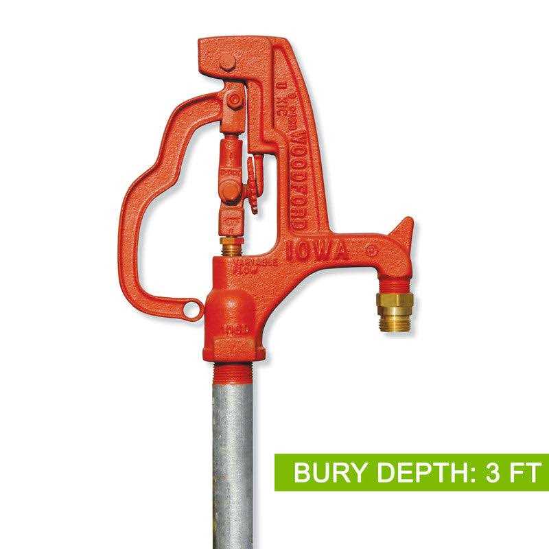 Woodford IOWA Steel 3 ft. Yard Hydrant Y34-3