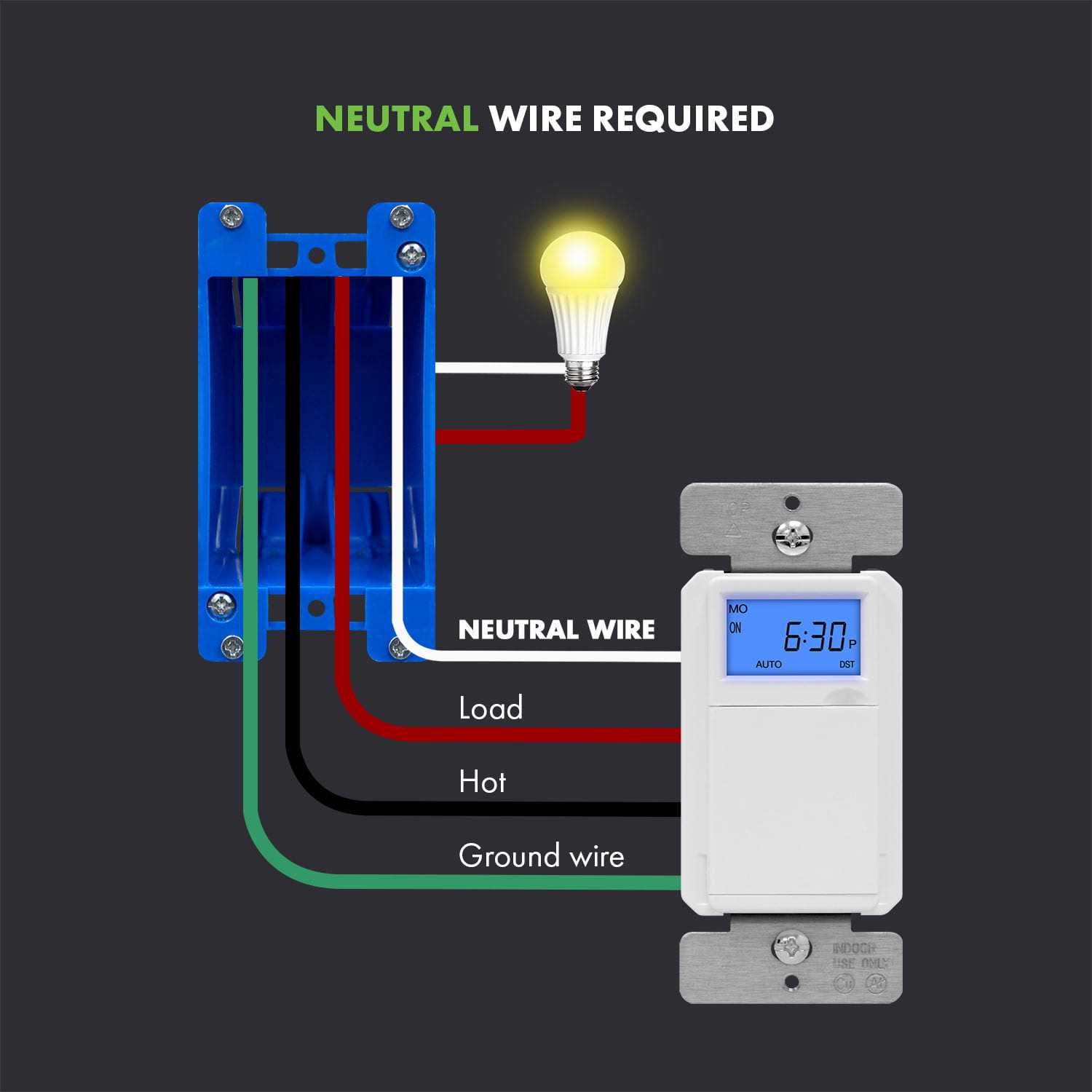 TOPGREENER Digital Astronomic Timer Switch, 7-Day Programmable Sunrise Sunset, Single Pole or 3-Way