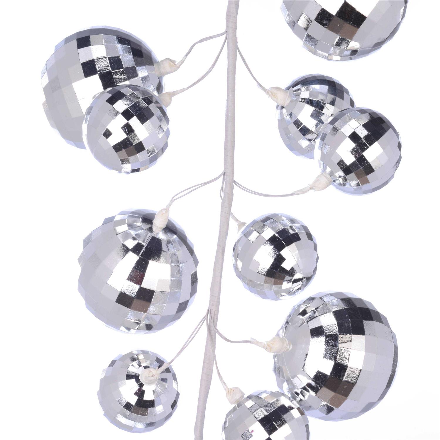 6ft Silver Disco Ball Garland by Ashland