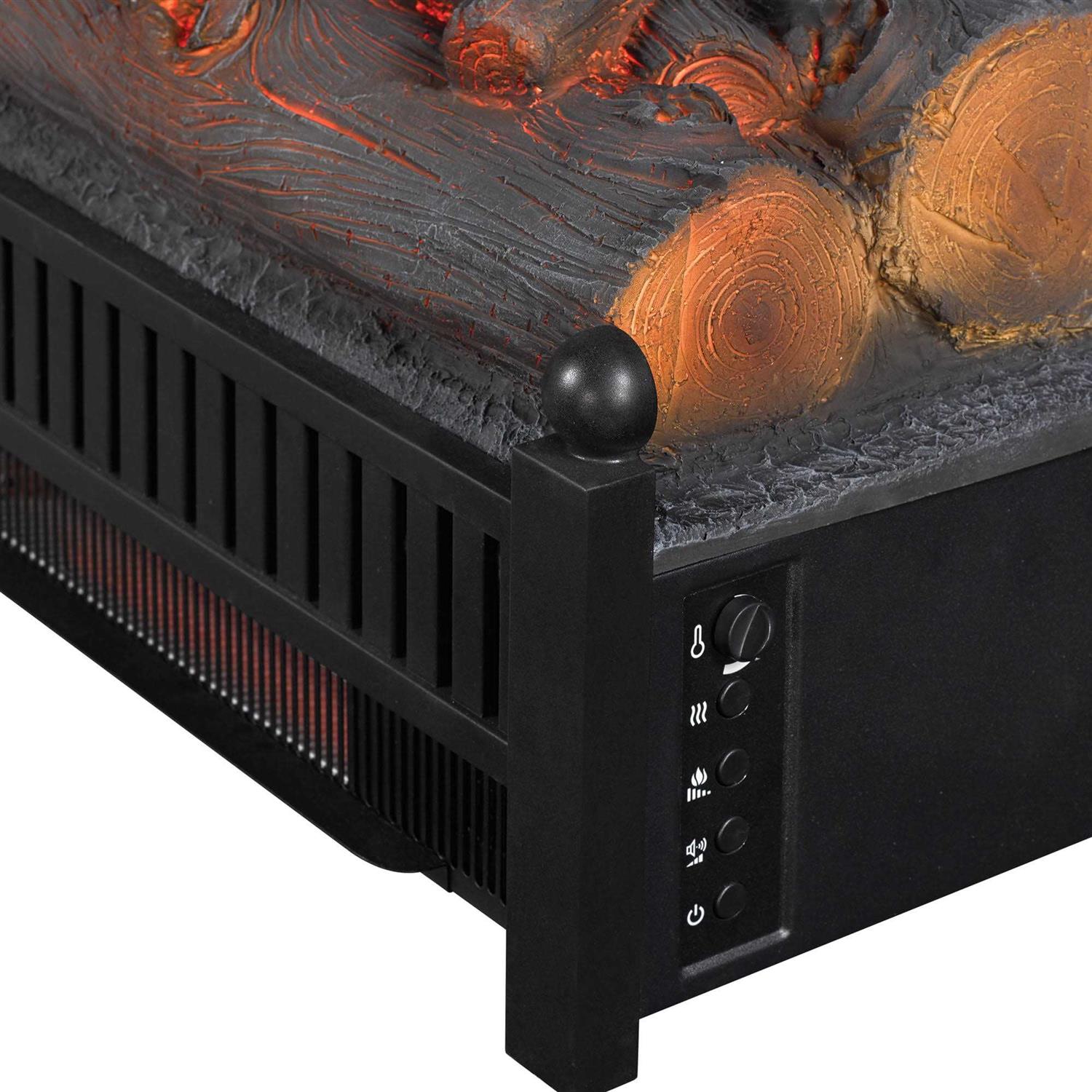 Duraflame Infrared Quartz Electric Juniper Log Set Heater with Crackling Sound