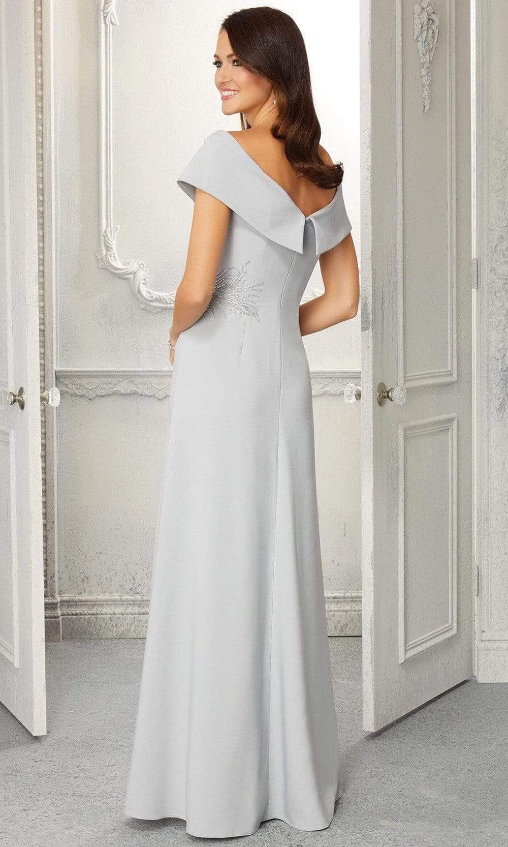 72406 Off Shoulder A-Line Evening Dress